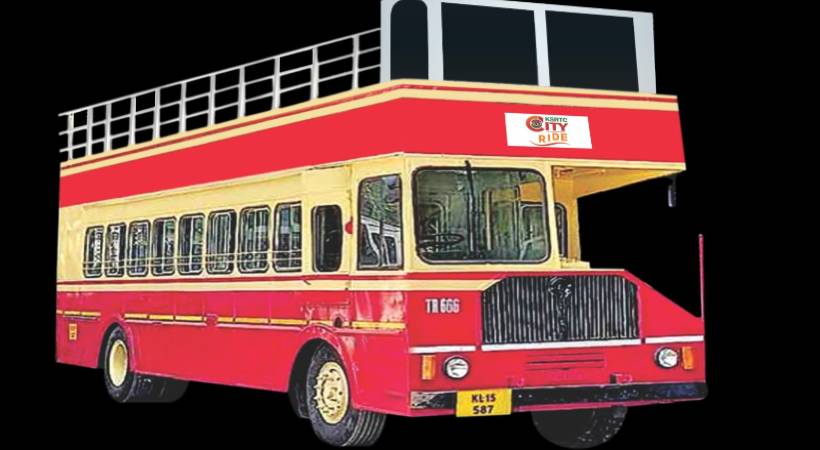 ksrtc open double decker bus