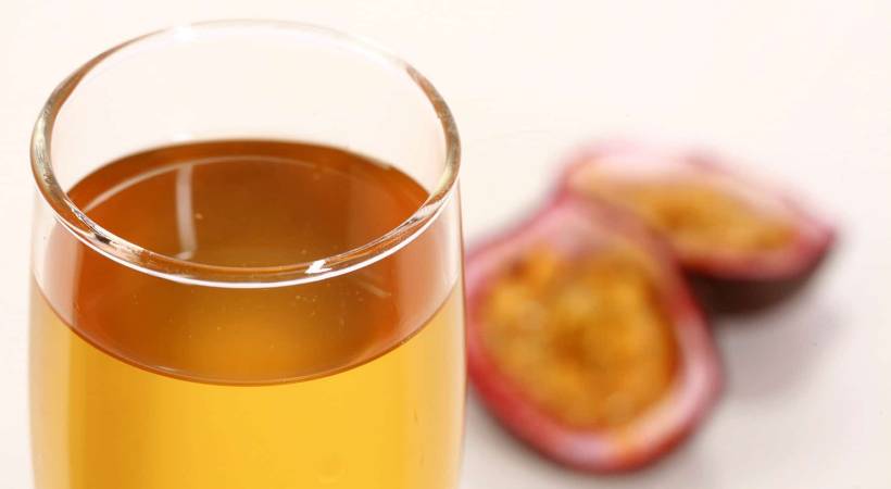 Home made passionfruit wine