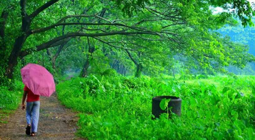 Chance rain isolated places