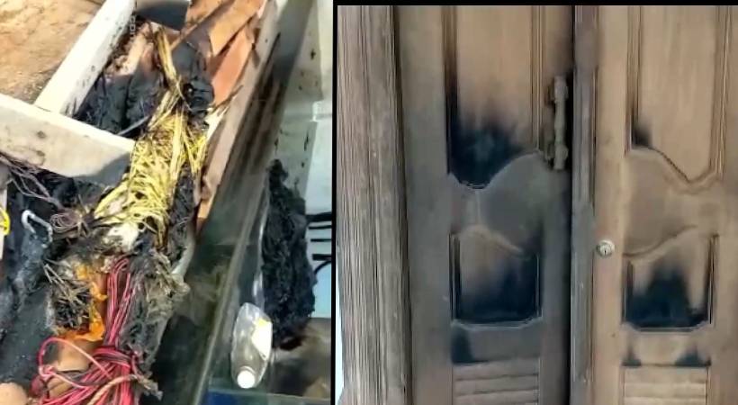 vadakara man sets house on fire