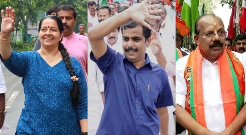 Candidate pictures in Thrikkakara A total of eight candidates