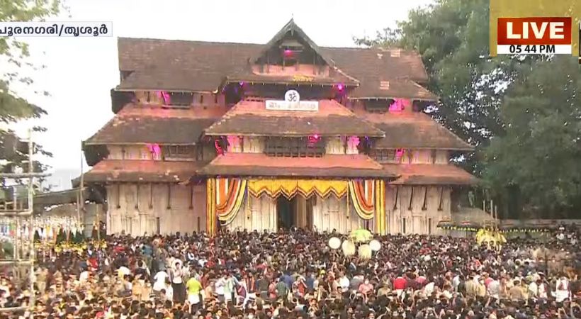 trissur pooram live updates