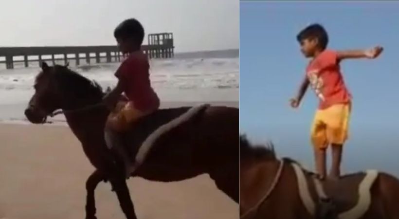 4-year-old Andhra boy becomes horse rider video