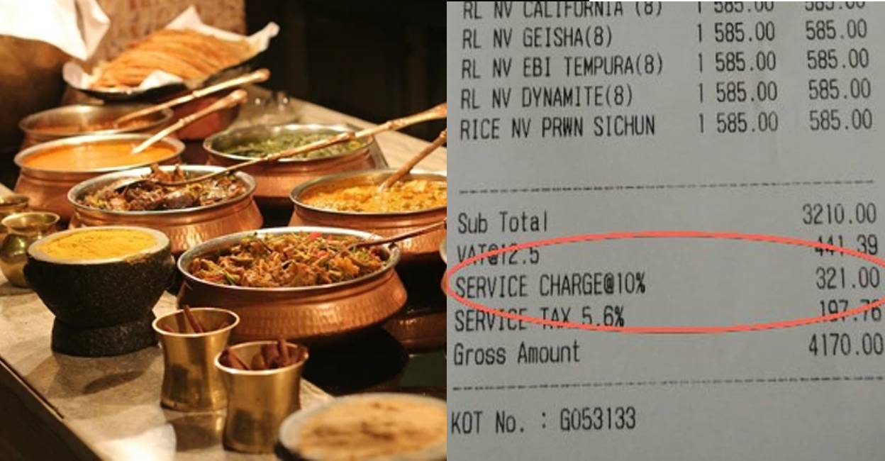 central govt against hotel service charge