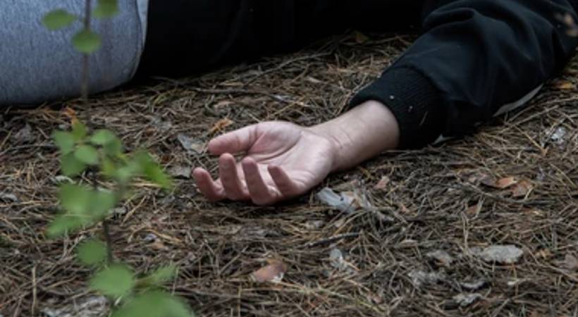 man collapsed while burying woman