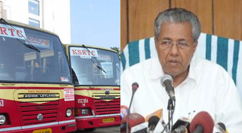 pinarayi vijayan support antony raju in ksrtc issue