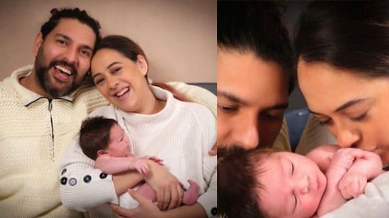 yuvraj singh shares his child pictures