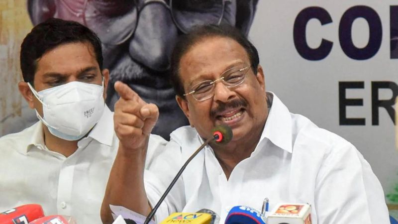 police security doubled for k sudhakaran