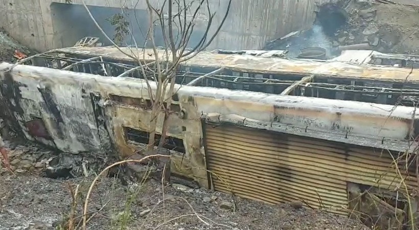 7 Dead As Bus Catches Fire In Karnataka's Kalaburagi
