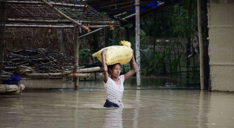 assam flood death toll touches 121