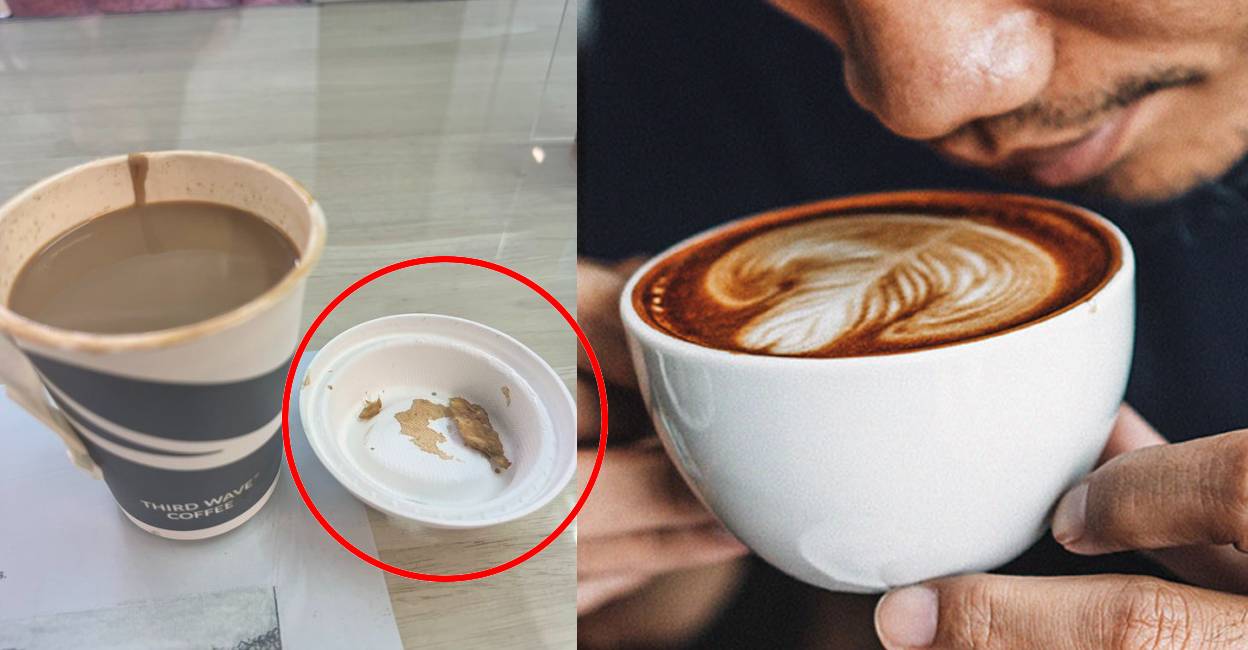 chicken piece found in coffee