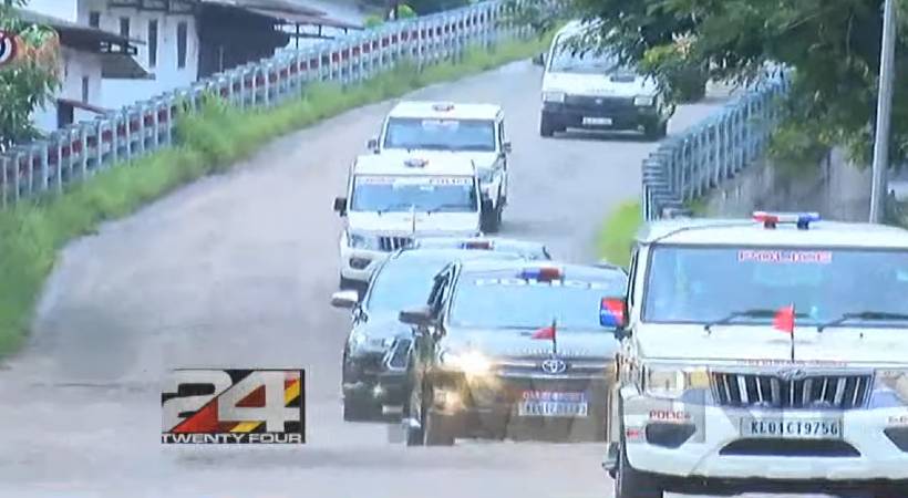 cm given tight security at ernakulam