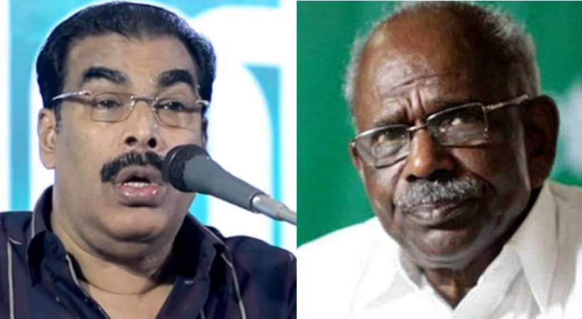 pk basheer with racist statement against mm mani