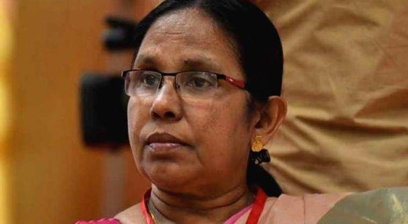 kk shailaja supports ep jayarajan