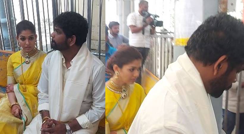 nayantara vignesh shivan visits thirupathi