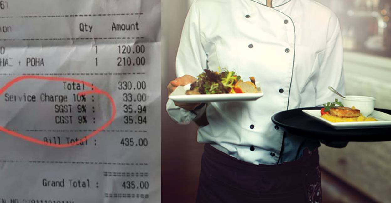 piyush goyal against hotel service charge