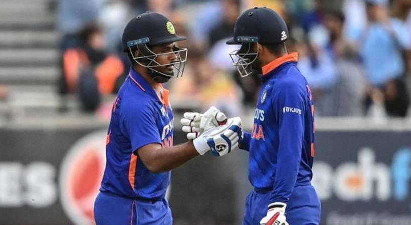 Sanju samson with his first fifty And a record with Deepak Hooda