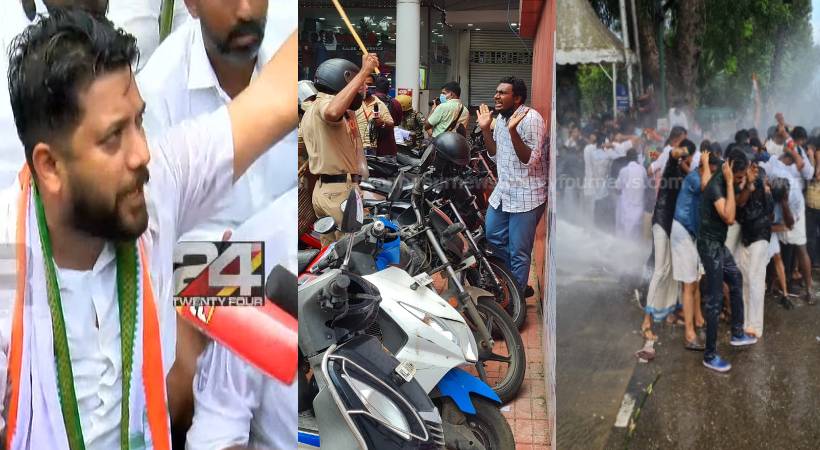 thiruvananthapuram secreteriate march goes violent