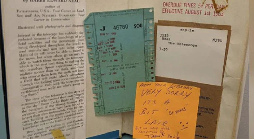 Library Book Years Note