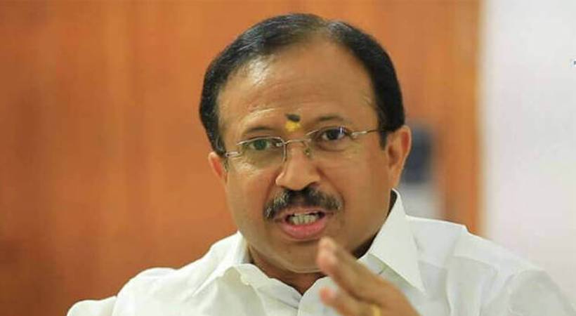 V Muraleedharan says CM absconding