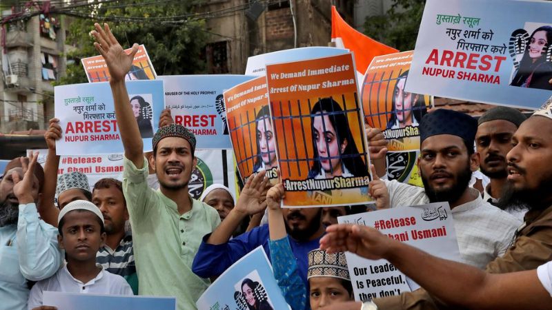 prophet remarks row protests 415 arrested in up