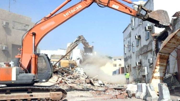 28 random neighborhoods in Jeddah razed