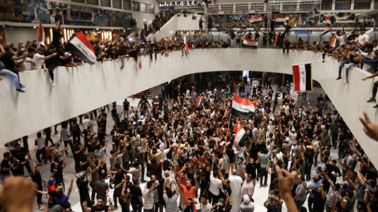Iraqi parliament occupied by protesters