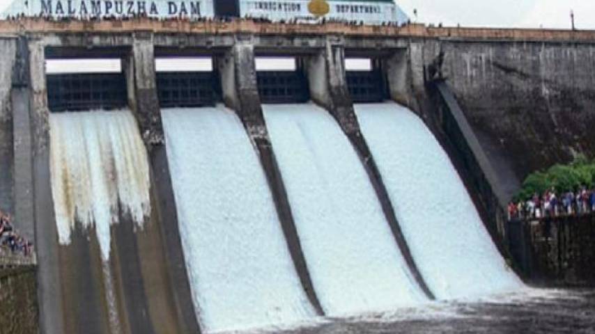 Shutter opening of Malampuzha Dam