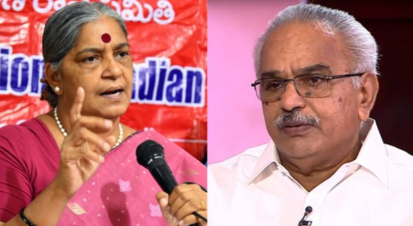 Remarks against MM Mani; Kanam Rajendran criticizes Annie Raja
