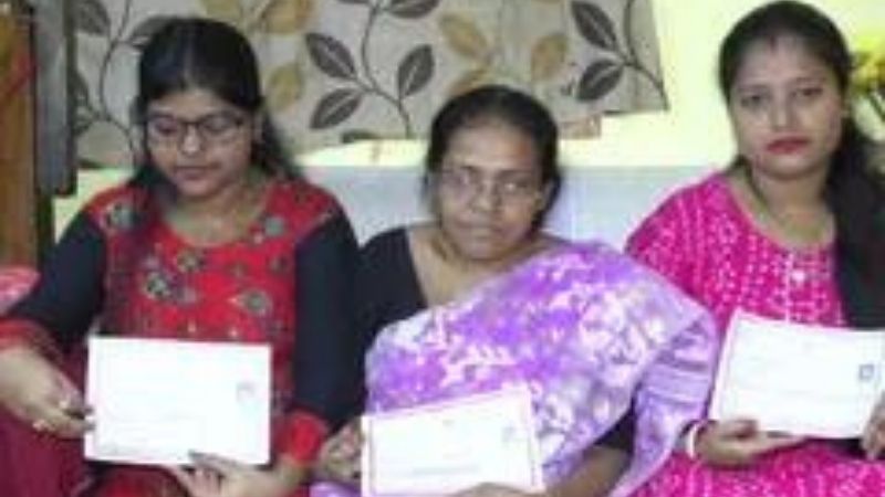 mother and two daughters together clear tripura board exams
