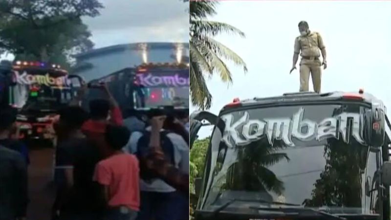 police action against komban tourist bus