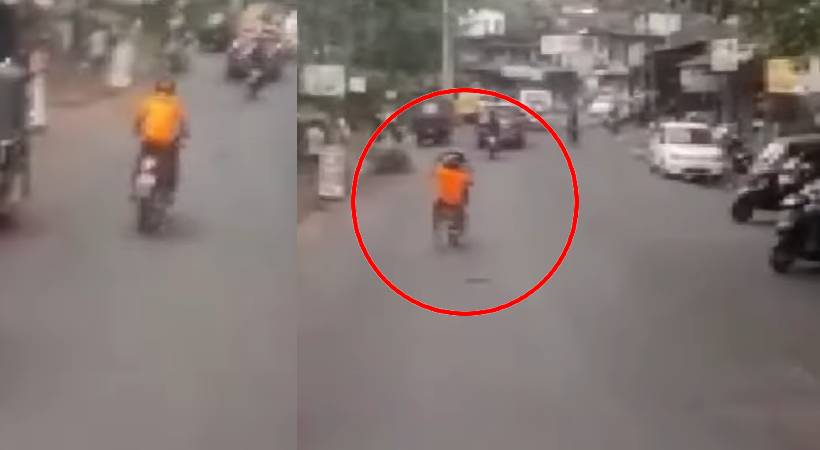 bike rash driving before ksrtc bus video