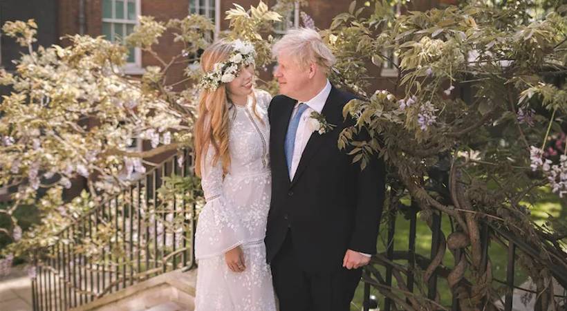boris johnson grand wedding party at chequers