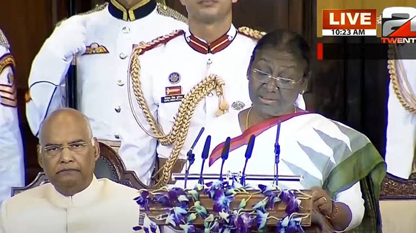 Droupadi Murmu became the 15th President of India
