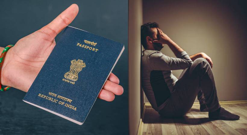 man tore passport pages arrested