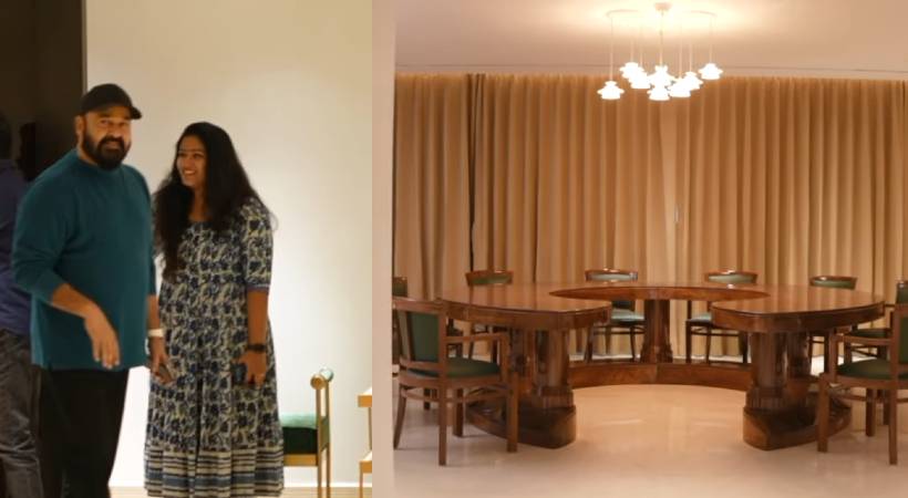 mohanlal new flat video