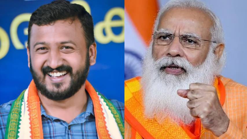 Rahul Mamkootathil trolled the Prime Minister Narendra Modi
