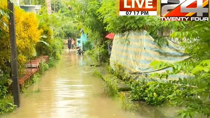 heavy rain; 6411 people were displaced from their homes