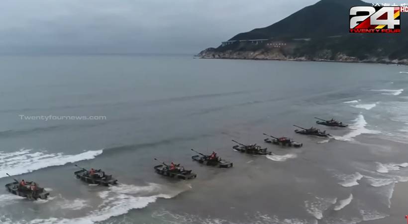 US House Speaker Nancy Pelosi in Taiwan; China with war gear