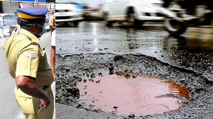 Police have been instructed to count potholes on the state's roads