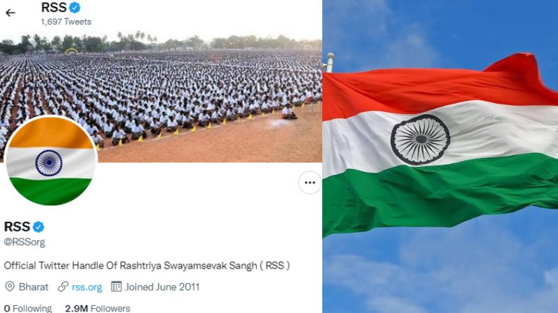 RSS changes profile to national flag