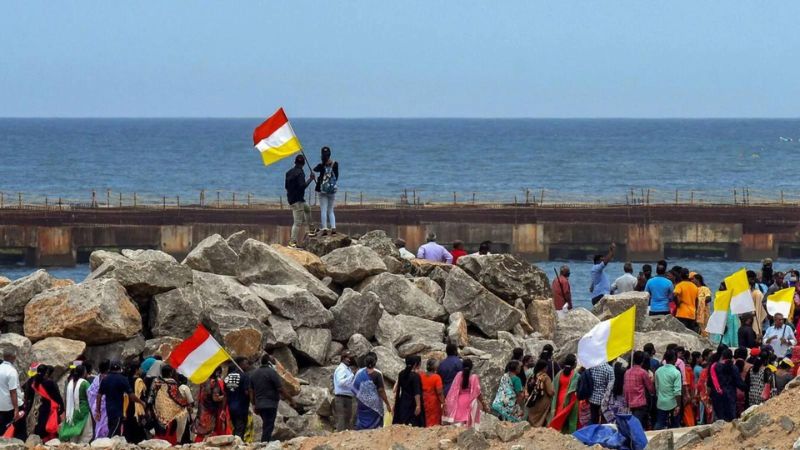vizhinjam port protest 14th day