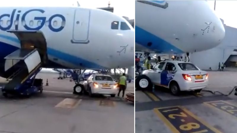 car avoided collision with indigo airlines
