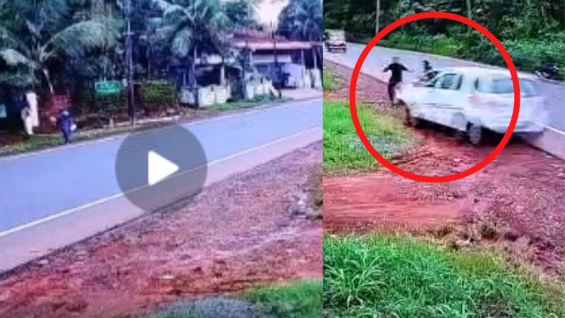 car accident kannur two injured