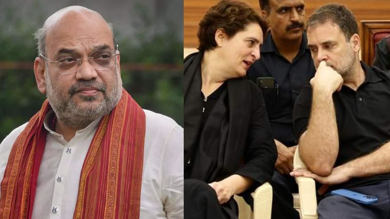 congress protest sends anti ram temple message Amit Shah