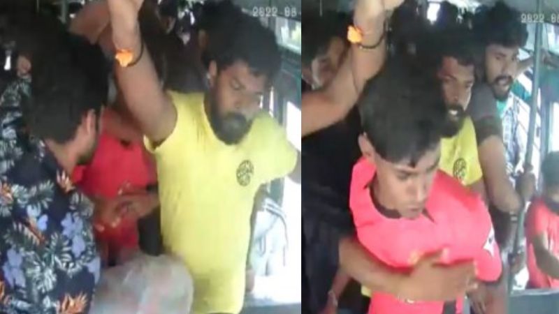 case of students being beaten inside the bus five arrested