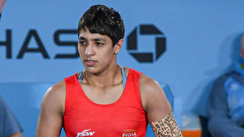 Anshu Malik Gets Silver in Women's Wrestling Freestyle 57Kg