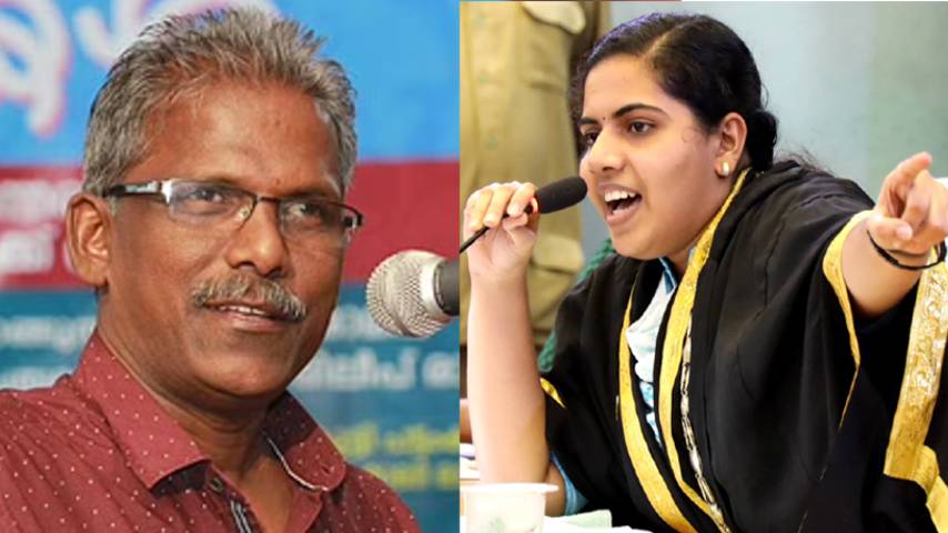 Corporation Sports Team, Sunny M Kapicadu criticized Mayor Arya Rajendran