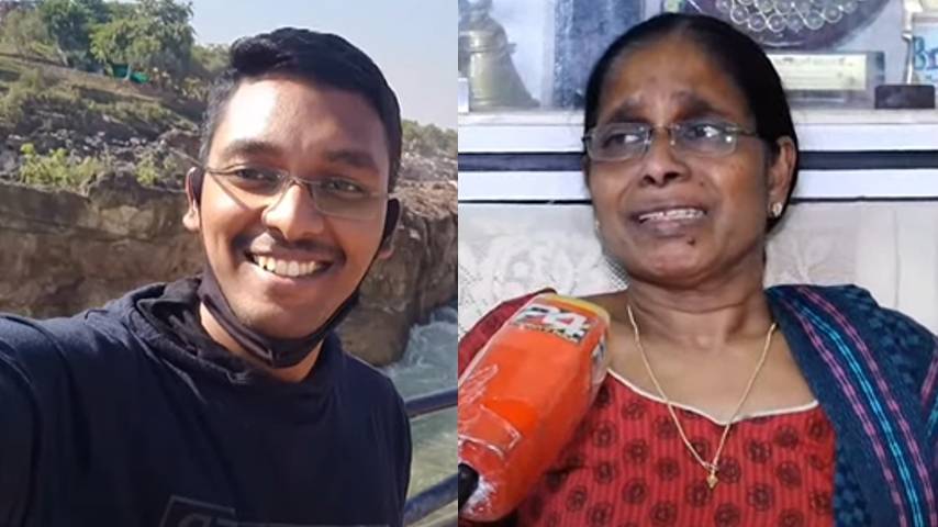 Emotional reaction of the mother of missing Jawan Nirmal