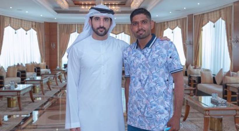 tribute to the delivery boy who was felicitated by the Crown Prince of Dubai